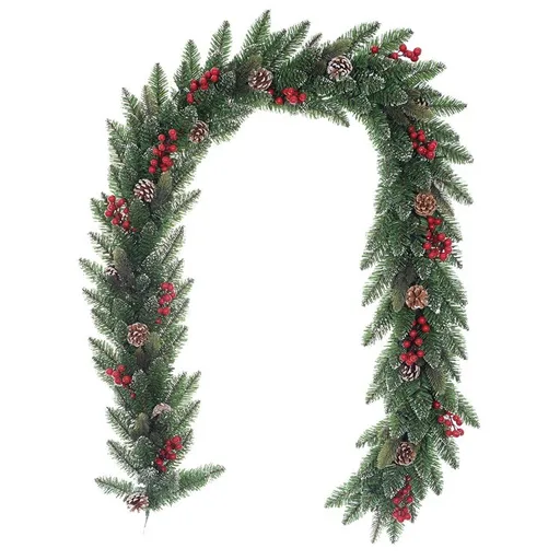 Vianočná girlanda Levante zelená, 200 cm