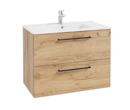 ArtDef Skrinka pod umývadlo FERATA D80 2S/45 | dub zlatý 80 cm