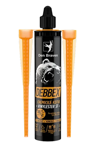 DEN BRAVEN - Chemická kotva VINYLESTER ECO šedá 0,3 L