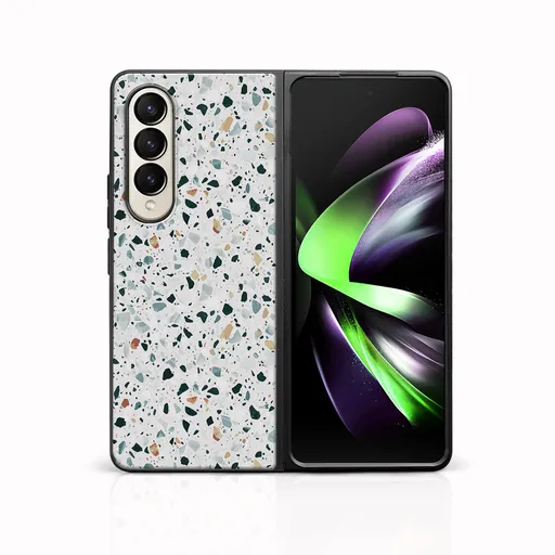 MY ART Ochranný kryt pre Samsung Galaxy Z Fold4 5G GREY TERRAZZO (163)