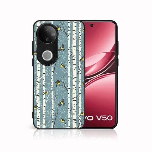 MY ART Kryt s vianočným dizajnom Vivo V50 5G BIRCH (072)