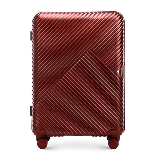 Stredný polykarbonátový kufor bordový 56-3P-842-35