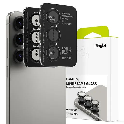 RINGKE CAMERA FRAME PROTECTOR 2X Sklo pre fotoaparát Samsung Galaxy S25 5G BLACK