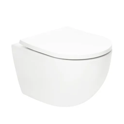 WC s doskou softclose závesné SAT Fusion biele vírové SATFUS010RTORP