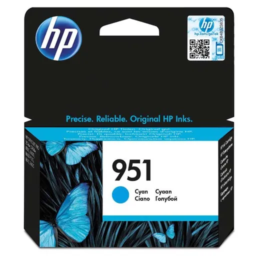 HP CN050AE - originálna cartridge HP 951, azúrová, 8ml