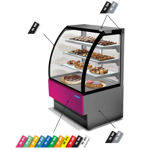 Predajná vitrína EVO, chladiaca 0,99 m2 – 0,4 kW