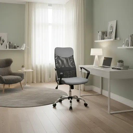 Signal Kancelárske kreslo Q-025 sivé (čierna sieťka)