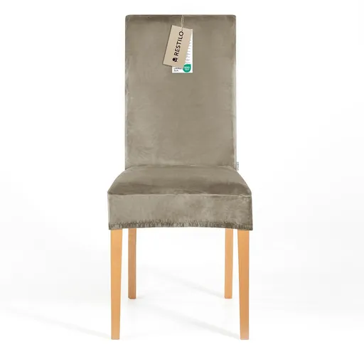 Restilo Napínací poťah na stoličku Sento béžová, 48 x 48 x 58 + 10 cm