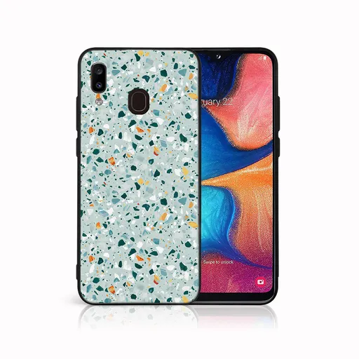 MY ART Ochranný obal pre Samsung Galaxy A20e BLUE TERRAZZO (164)