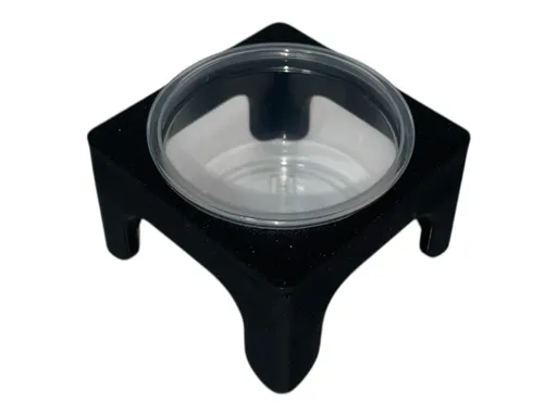 CUP30 držiak na misky na dno terária, čierny 30 ml