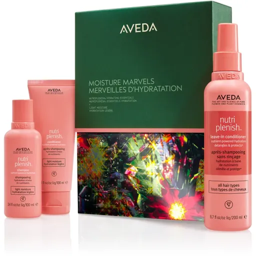 Aveda Holiday Moisture Marvels: Nutriplenish™ Hydrating Essentials Light vianočná darčeková sada na vlasy
