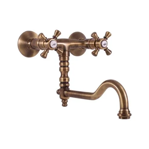 RAV SLEZÁK Morava drezová batéria s otočným ramienkom 150 mm stará mosadz mk301.5/29sm MK301.529SM