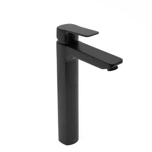 Vysoká umývadlová batéria SAT Cube Way bez výpuste čierna matná CU285C