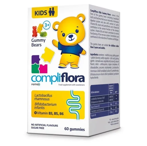 COMPLIFLORA Kids želatínové medvedíky 60 kusov