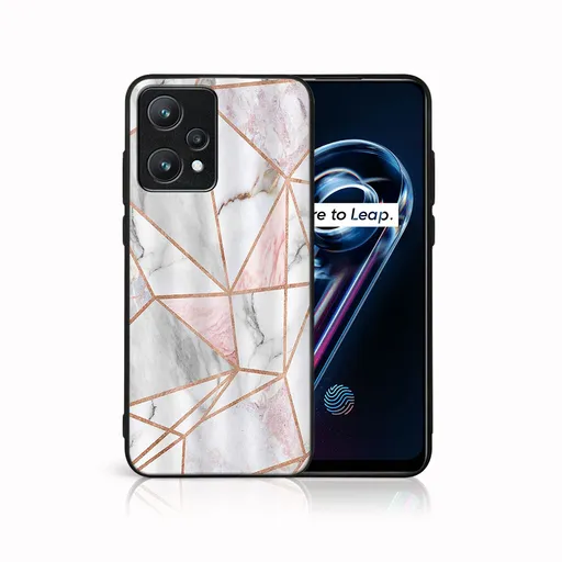 MY ART Ochranný obal Realme 9 Pro+ / Realme 9 -PINK MARBLE (143)