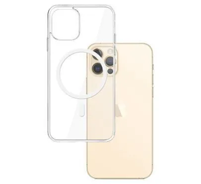 3mk ochranný kryt Magcase pre Apple iPhone 12/12 Pro, číra