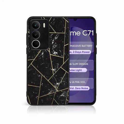 MY ART Ochranný kryt pre Realme C71 POLYGONAL (150)