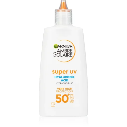 Garnier Ambre Solaire Super UV Hyaluronic Acid ľahký ochranný fluid s hydratačným účinkom SPF 50+ 40 ml
