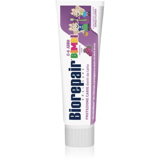 Biorepair Kids 0-6 Grape zubná pasta pre deti na obnovenie zubnej skloviny Grape 50 ml