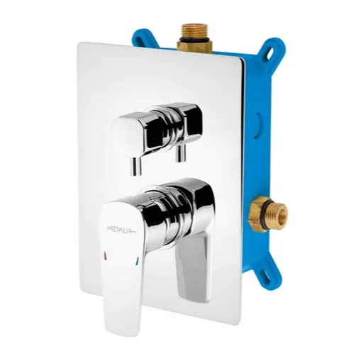 Novaservis Metalia 58 sprchová a vaňová batéria vrátane podomietkového telesa chróm box58051r,0 BOX58051R.0