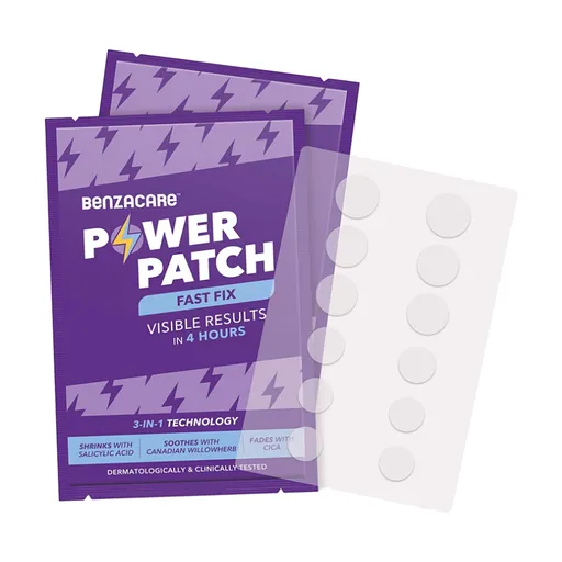 BENZACARE Power Patch 3 v 1 Náplasti na akné 36 kusov