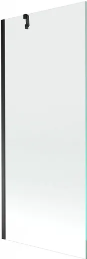 MEXEN/S - Next vaňová zástena FIX 80x150, transparent, čierna 895-080-000-00-00-70