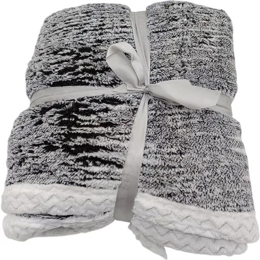 Jahu Baránková deka Mramor čierna, 150 x 200 cm