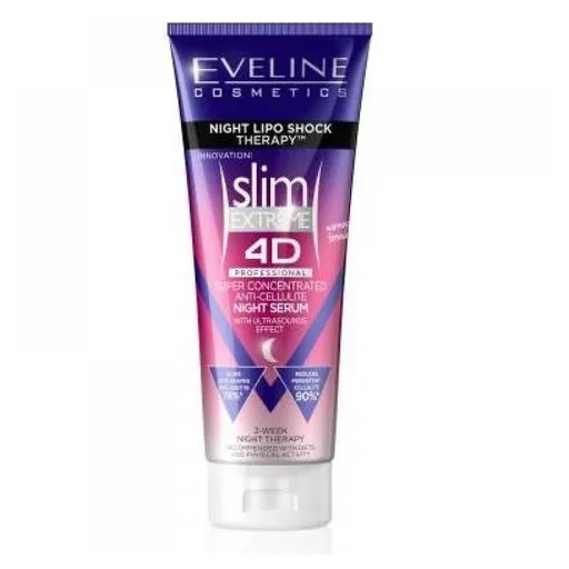EVELINE Slim EXTREME 4D Lipo Shock Therapy nočné sérum s hrejivým efektom 250 ml