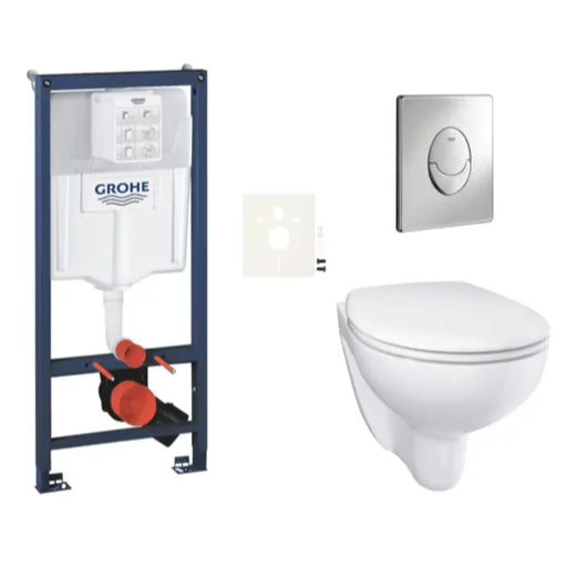 Závesný wc set do ľahkých stien / predstenová montáž GROHE Bau Ceramic SIKOGRSBAUSA