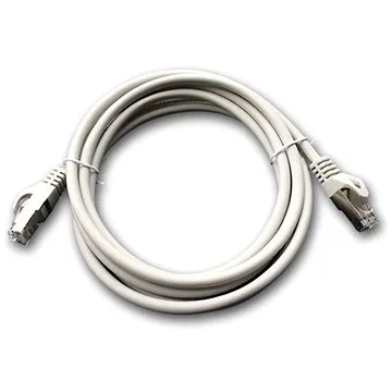 Datacom Patch cord S/FTP CAT6A 2 m sivý (1692)
