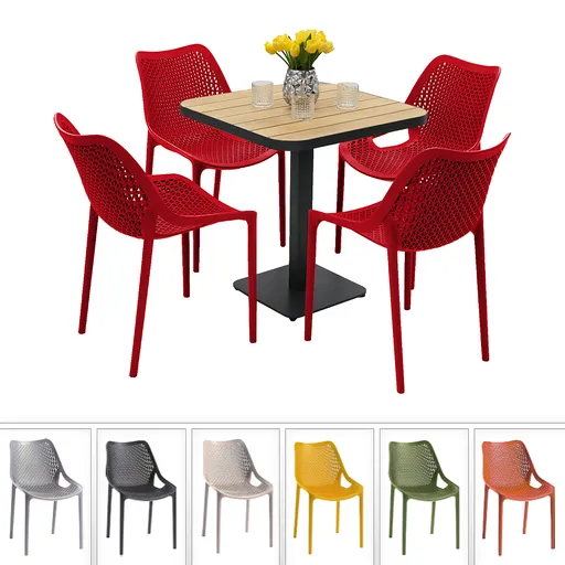 Záhradná zostava DUBLIN/CAPRI 1+4 (rôzne farby) šedá