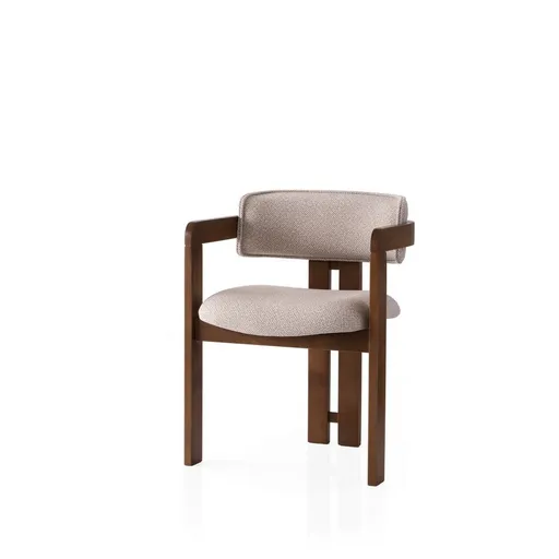 Jedálenská stolička Cozy Cream and Walnut