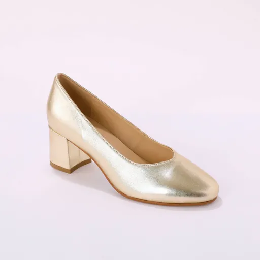 Kožené lodičky na podpätku