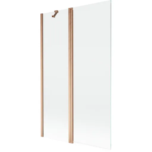 MEXEN - MIST vaňová zástena 110x150 cm 6mm f+s, meď kartáčovaná, číra 8A9-110-011-65-00