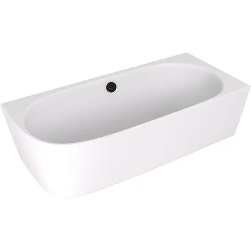 Polysan Sussi voľne stojaca vaňa 160x70 cm liaty mramor pravá biela matná bílá matná 90191RMAT