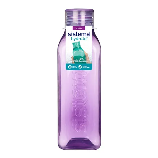SISTEMA Hydrate Fľaša Square skrutkovacie viečko fialová 725 ml