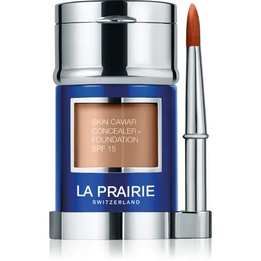 La Prairie Skin Caviar Concealer Foundation make-up a korektor SPF 15 odtieň NW-40 Almond Beige 30 ml