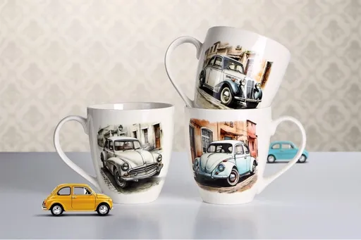 VERONI - Hrnček Retro Car rôzne dekory