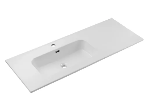 ArtCom Keramické umývadlo GO2 120 L | biely lesk 120 cm