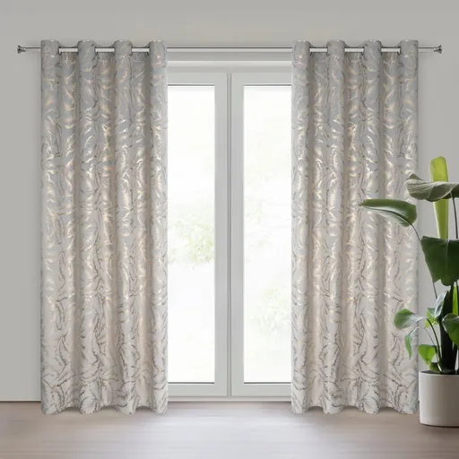 ArtFir Záves MILENA K | strieborná/šampaň 140 x 250 cm