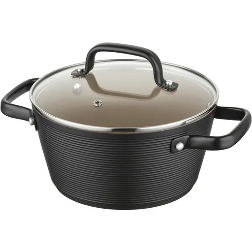 Florina Hliníkový hrniec Carina Black 2,2 l, 20 cm, pr. 20 cm