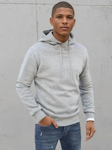 Pánska mikina svetlo-sivej farby