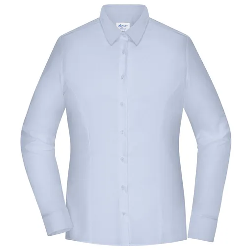 James & Nicholson (Daiber) Dámska košeľa s dlhým rukávom JN1371 - Svetlomodrá | 2XL