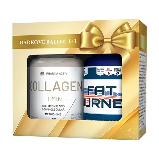 PHARMA ACTIV Collagen femin 90 kapsúl + Fat burner 90 kapsúl