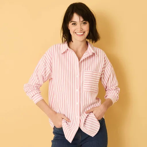 Oversize pruhovaná košeľa