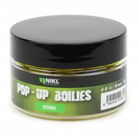 Nikel plávajúce pop-up boilies citrus - 10 mm 20 g