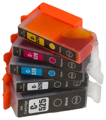 MultiPack CANON PGI-525, CLI-526  + 20ks fotopapiera - kompatibilná cartridge, čierna + farebná, 1x21ml/4x11ml