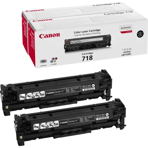 CANON 718 BK - originálny 2ks