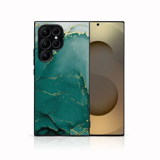 MY ART Ochranný kryt pre Samsung Galaxy S25 Ultra 5G GREEN MARBLE (145)