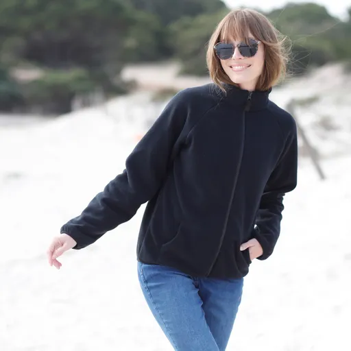 Fleecová bunda na zips